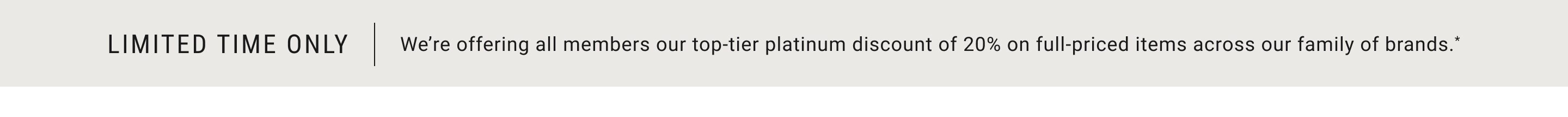 Limited Time Only! Top-Tier Platinum Discount